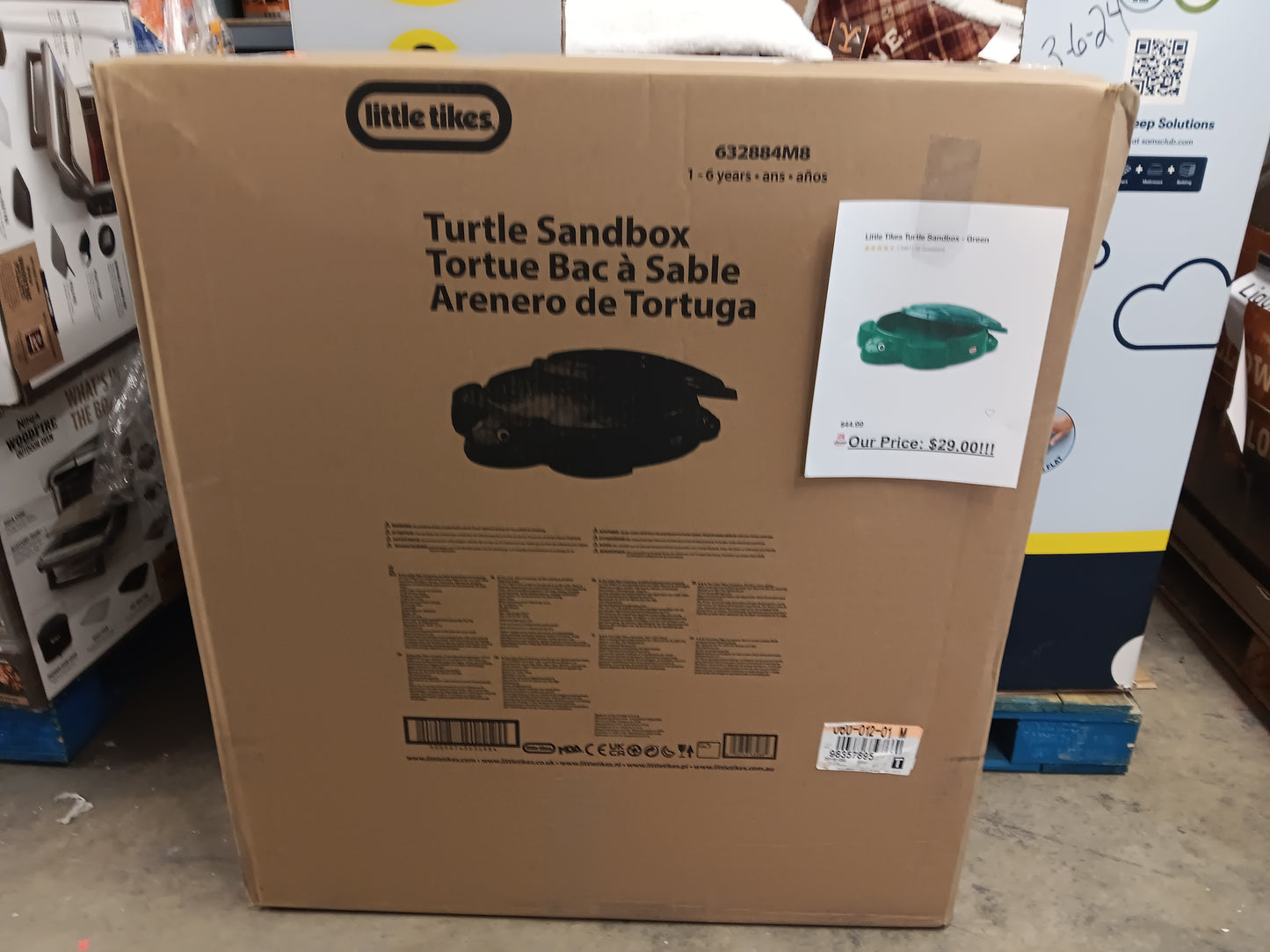 Little Tikes turtle sandbox